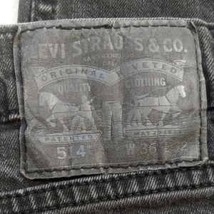 Levi's 514 black jeans